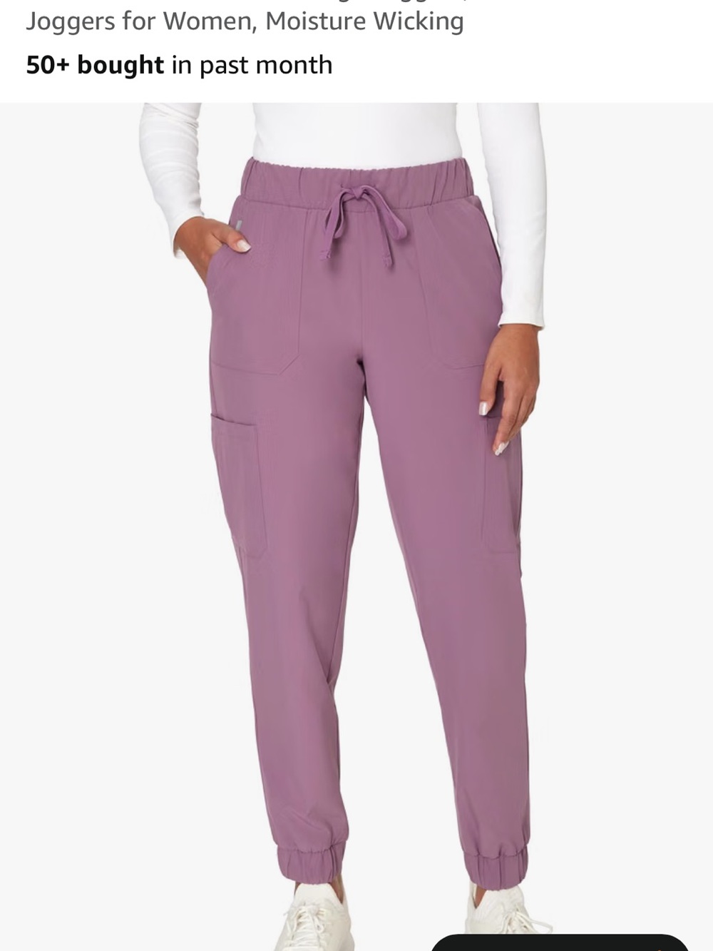 Hanes Women's Jogger Pants in Mauve Lilac